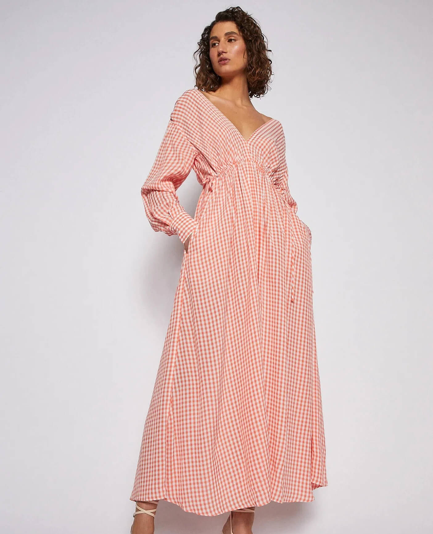 strapless open back dress Scanlan Theodore Italian Watercolour Dress, Printed  Plus One Dress Hire