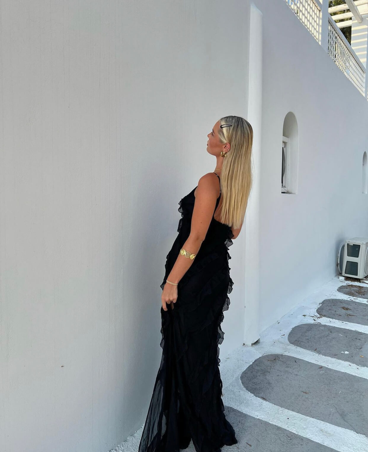 rat and boa black ruffle dress SAPHIRA DRESS- RAT AND BOA  Rent My Dress