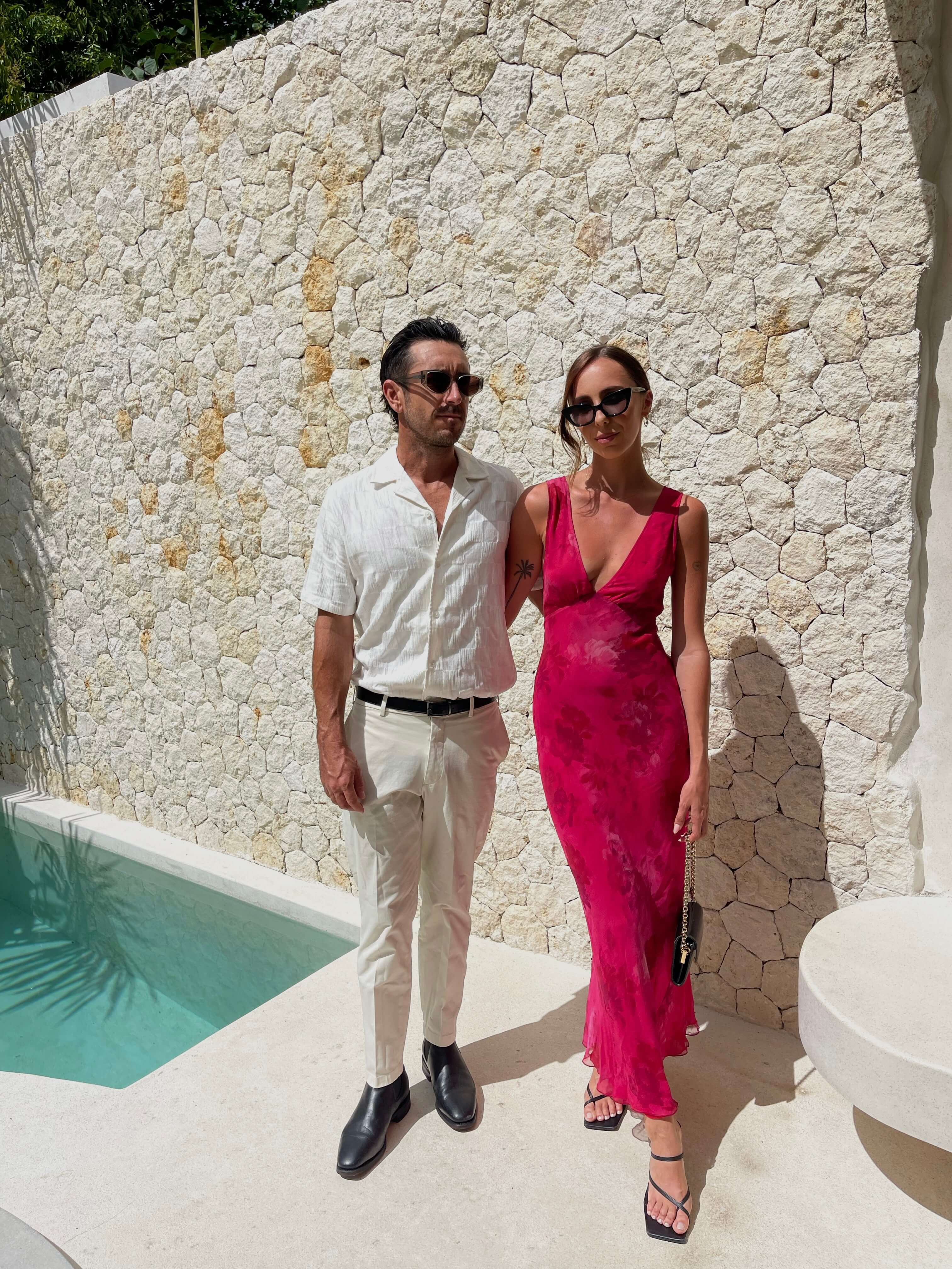 champagne mother of the bride dress Realisation Par Allegra Dress (Yellow) – Rent To Dress NZ main image 0