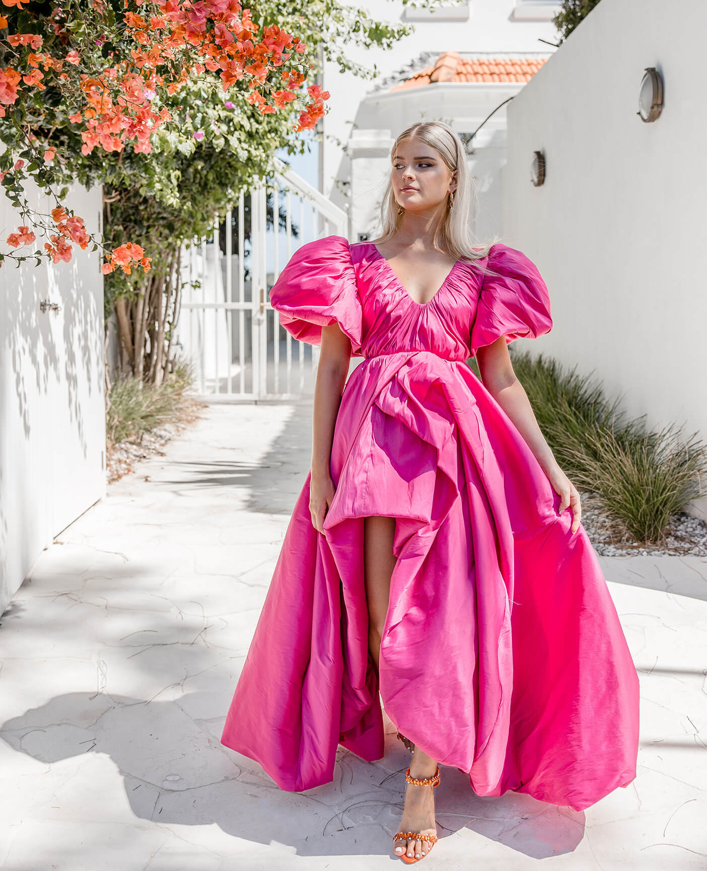 Aje Manifestation Gown Fuchsia Pink Size 6