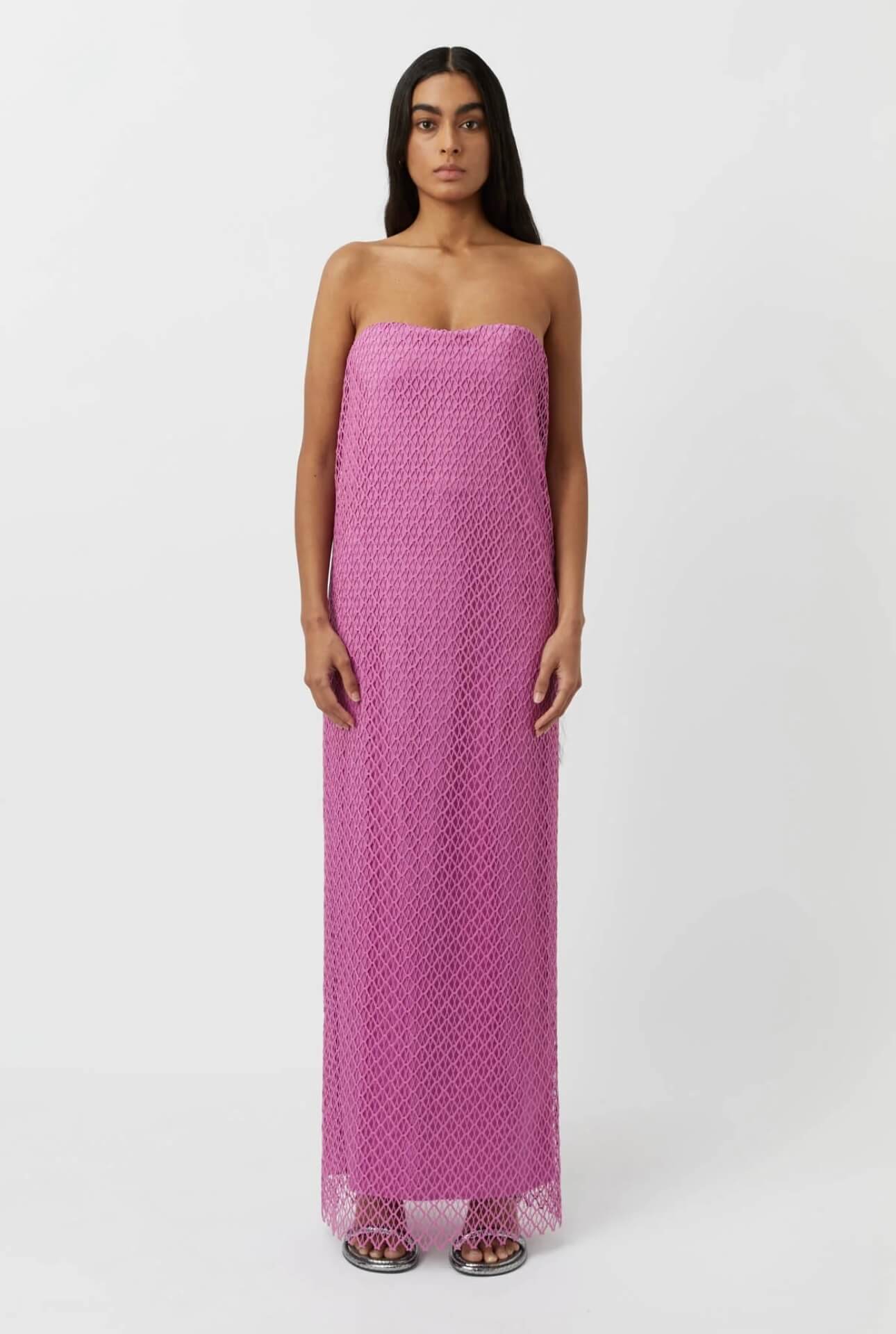 open lace back dress Camilla and Marc Pink Meadowlark Dress  Runway Catalog