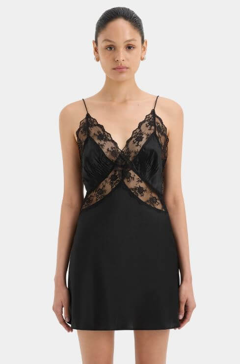 SIR Aries Slip Mini Dress Black Size 1