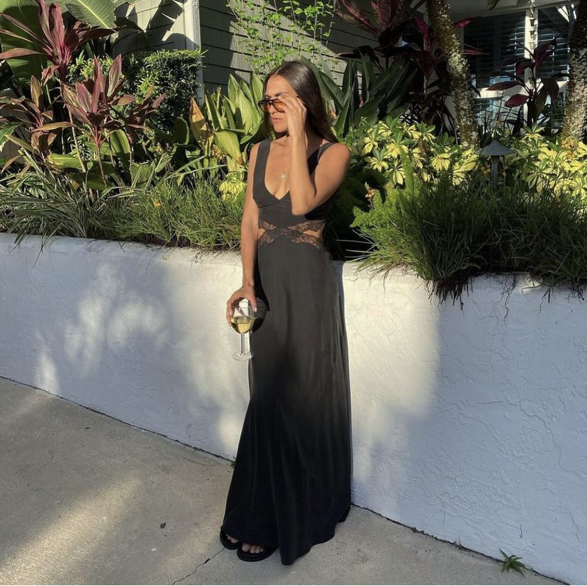 green dress lace Green Jacquard A-Line Slip Maxi Dress & Reviews - Green - Dresses main image 1