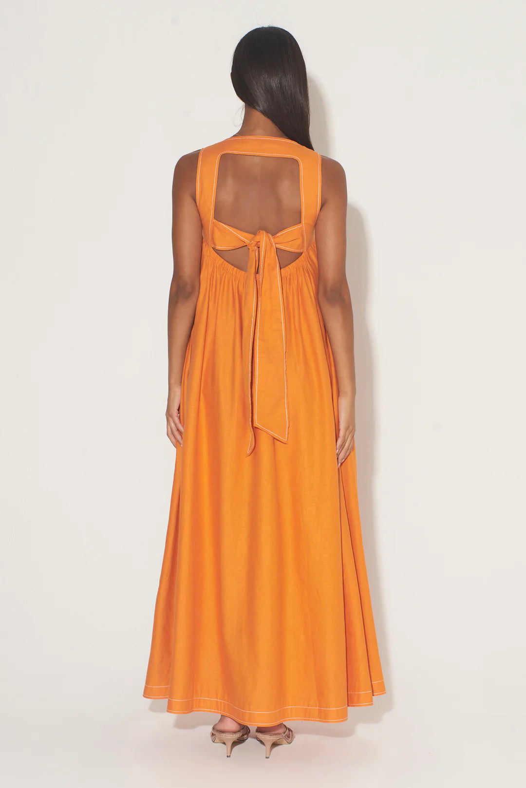hansen and gretel orange dress Hansen & Gretel - Carlos Maxi Dress in Melon