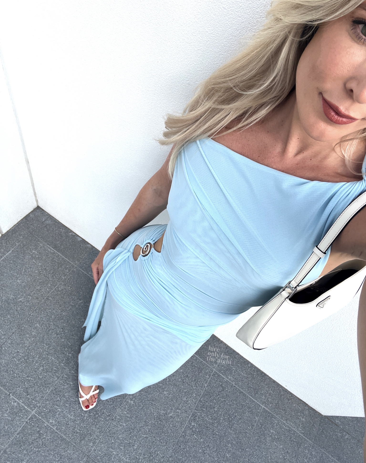 bec and bridge blue one shoulder dress Light Blue Off The Shoulder Satin Homecoming Dress 8th Grade Dance Dress