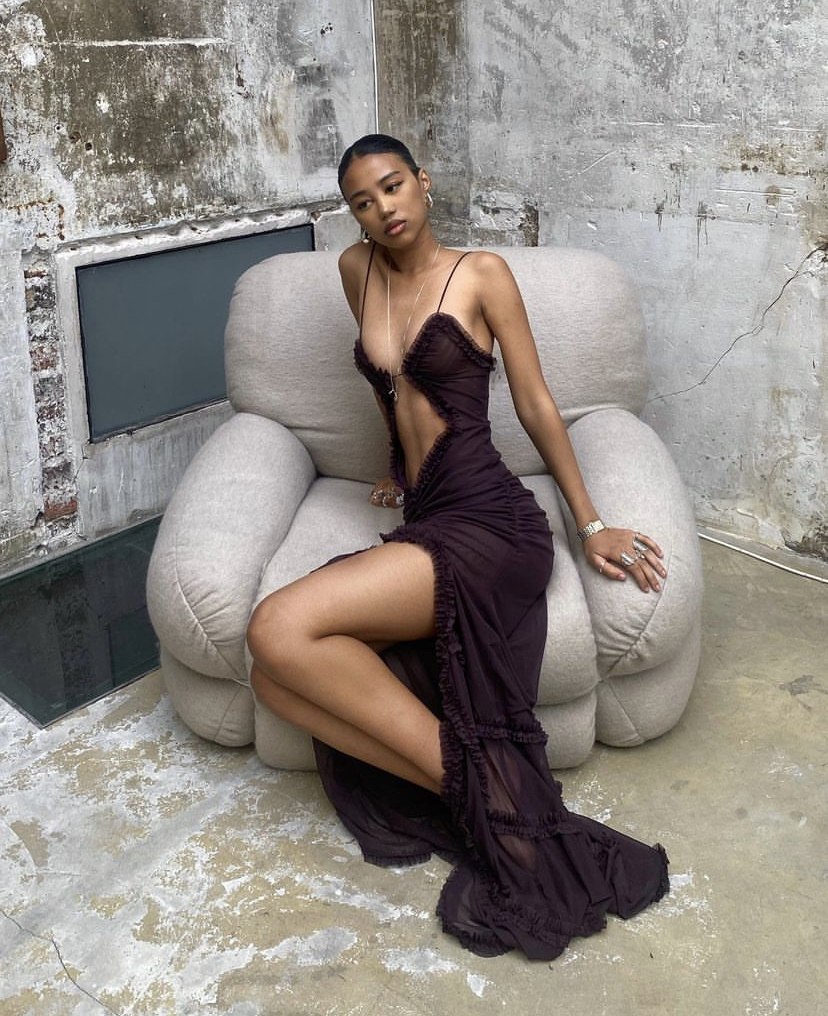 fatale maxi dress in dusk Shop Fatale Maxi Dress in Dusk | Jaded London | Clothing