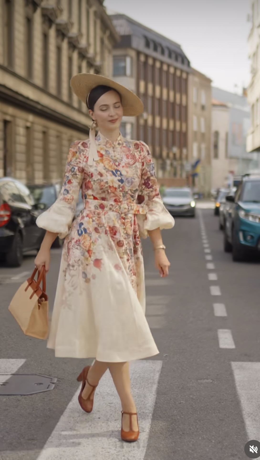 knee length dresses for ladies Zimmermann Cream Luminosity Liftoff Flower Midi Dress OP
