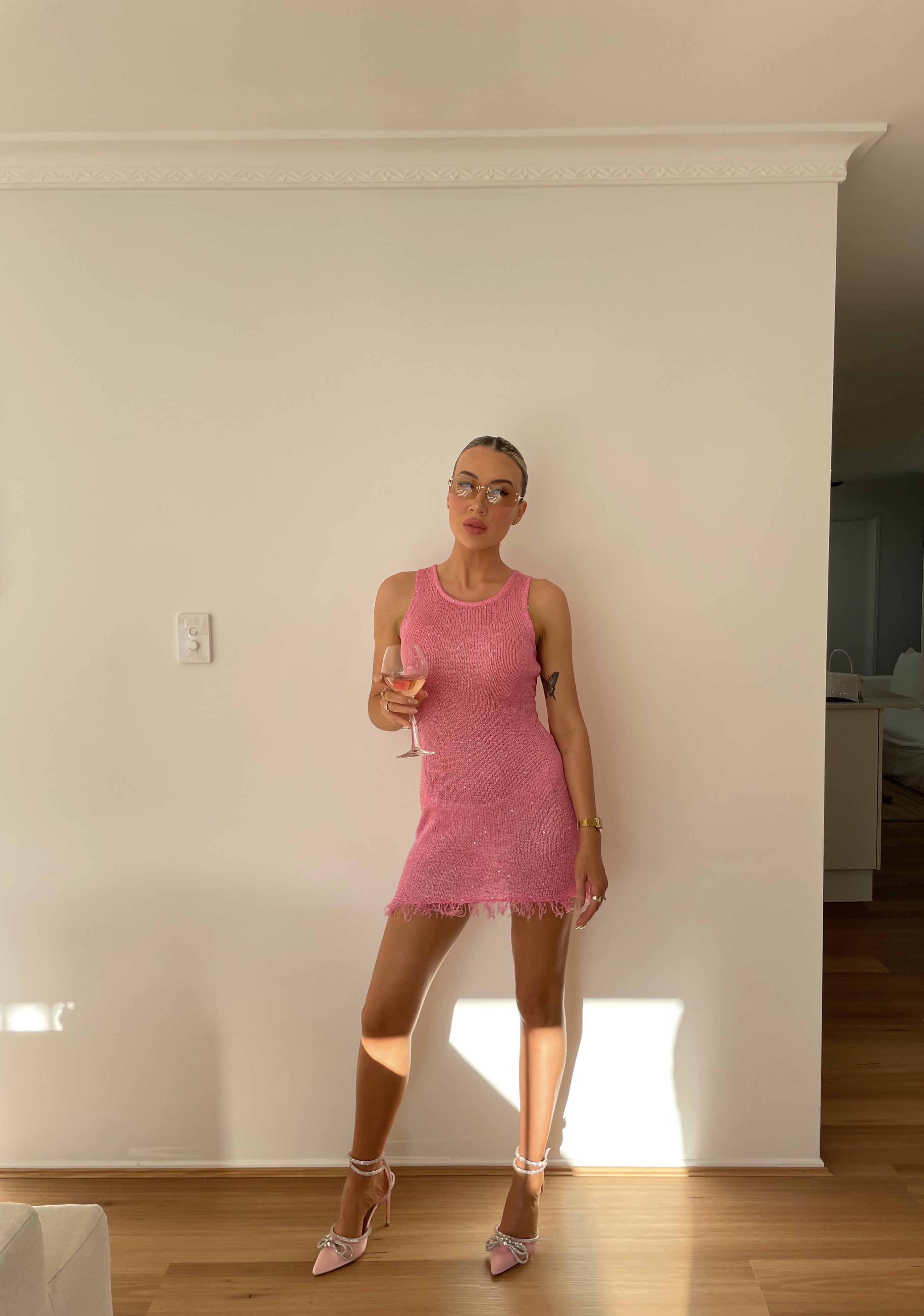open lace back dress Asta Resort Natalia Mini Dress main image 0