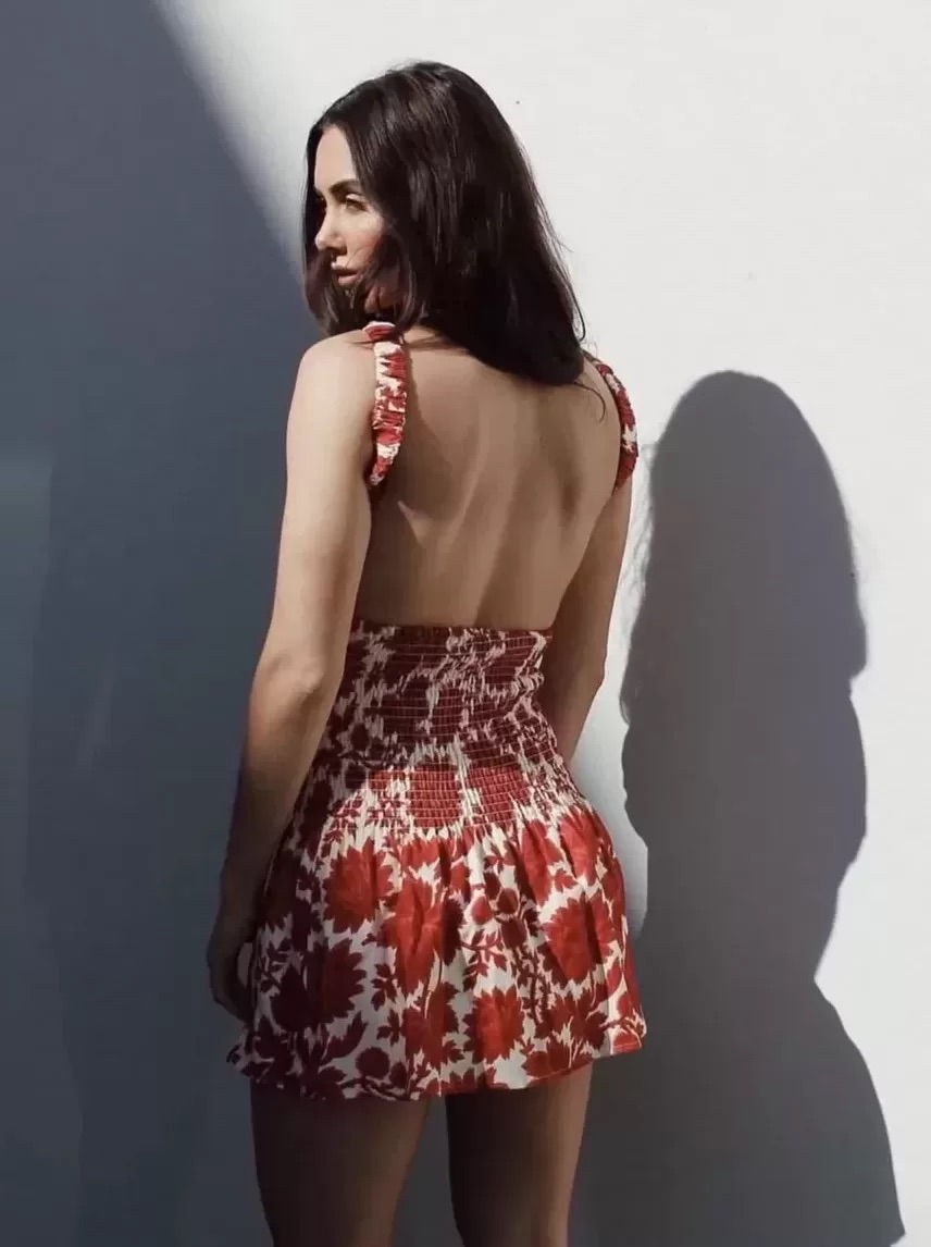 strapless open back dress Cinta Open Back Mini Dress | The Borrowed Collective main image 1