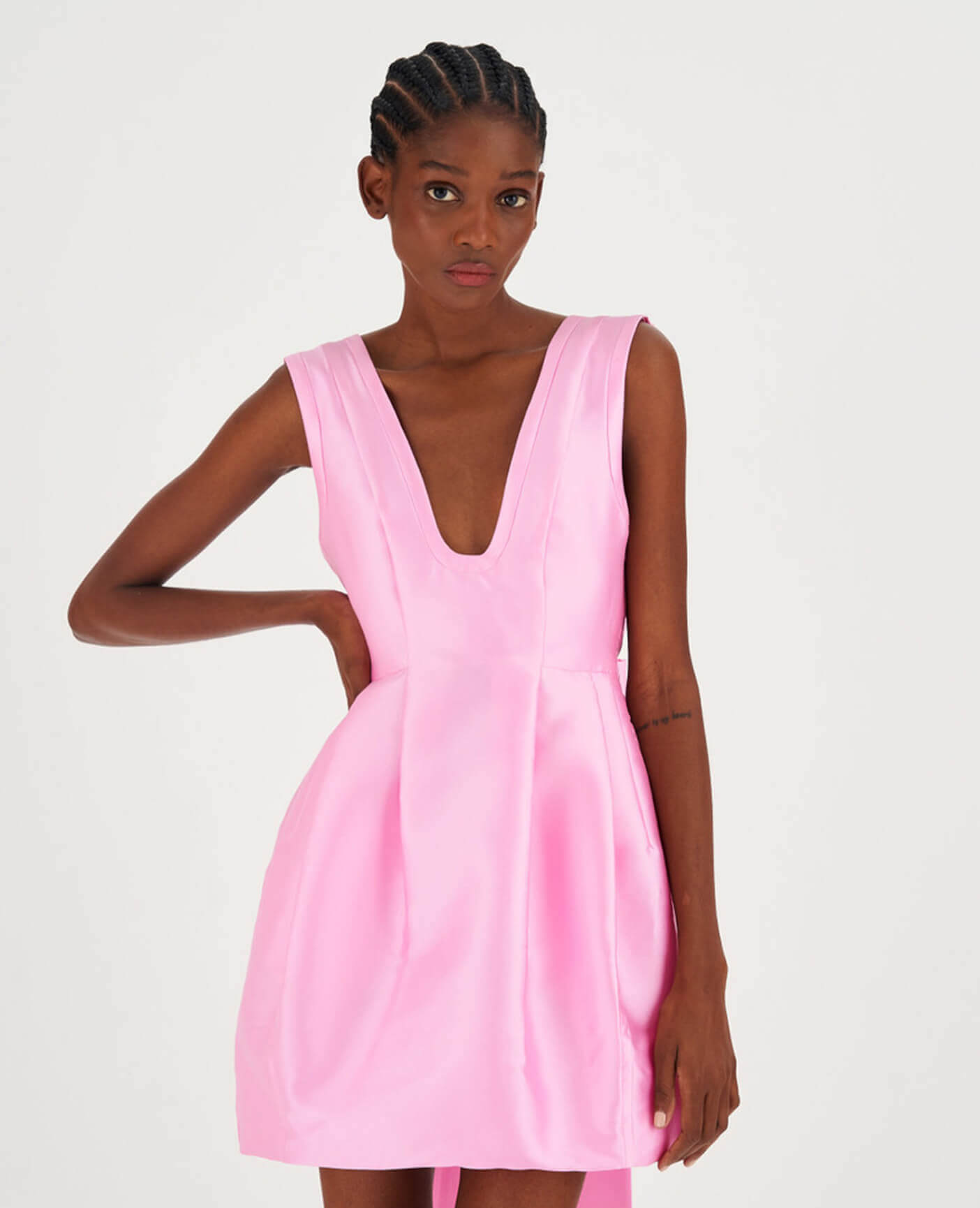 oroton pink dress Oroton Garden Toile Dress Size 12 AU / 8 US Mini Pink Floral Embellished  Silk