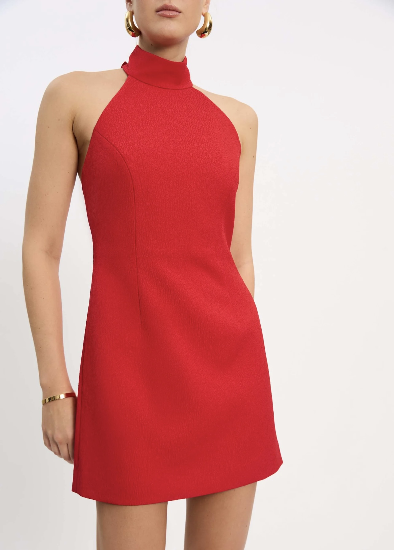 rebecca vallance chiara mini dress Rebecca Vallance Chiara Halter Mini Dress Red Size 6