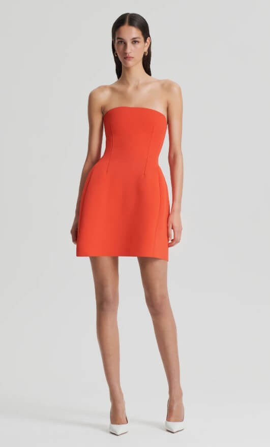 strapless open back dress Scanlan Theodore Italian Watercolour Dress, Printed  Plus One Dress Hire