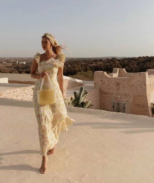 Zimmermann Goldie Ruffle Dress Size 2
