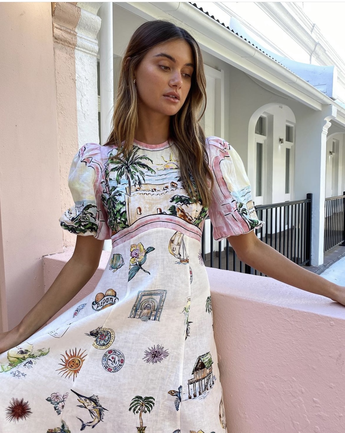 alemais sunset midi dress ALMAIS Sunset Midi Dress  UFO No More