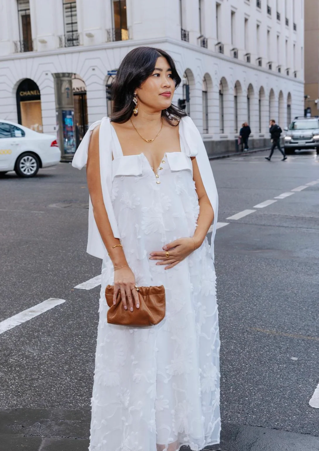 Aje Ursula Midi Dress White Size 14