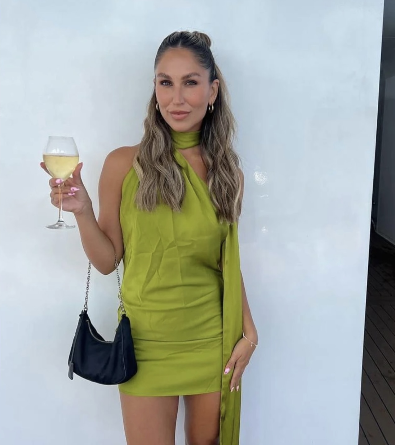 Rat & Boa Serafia Dress Green Size M