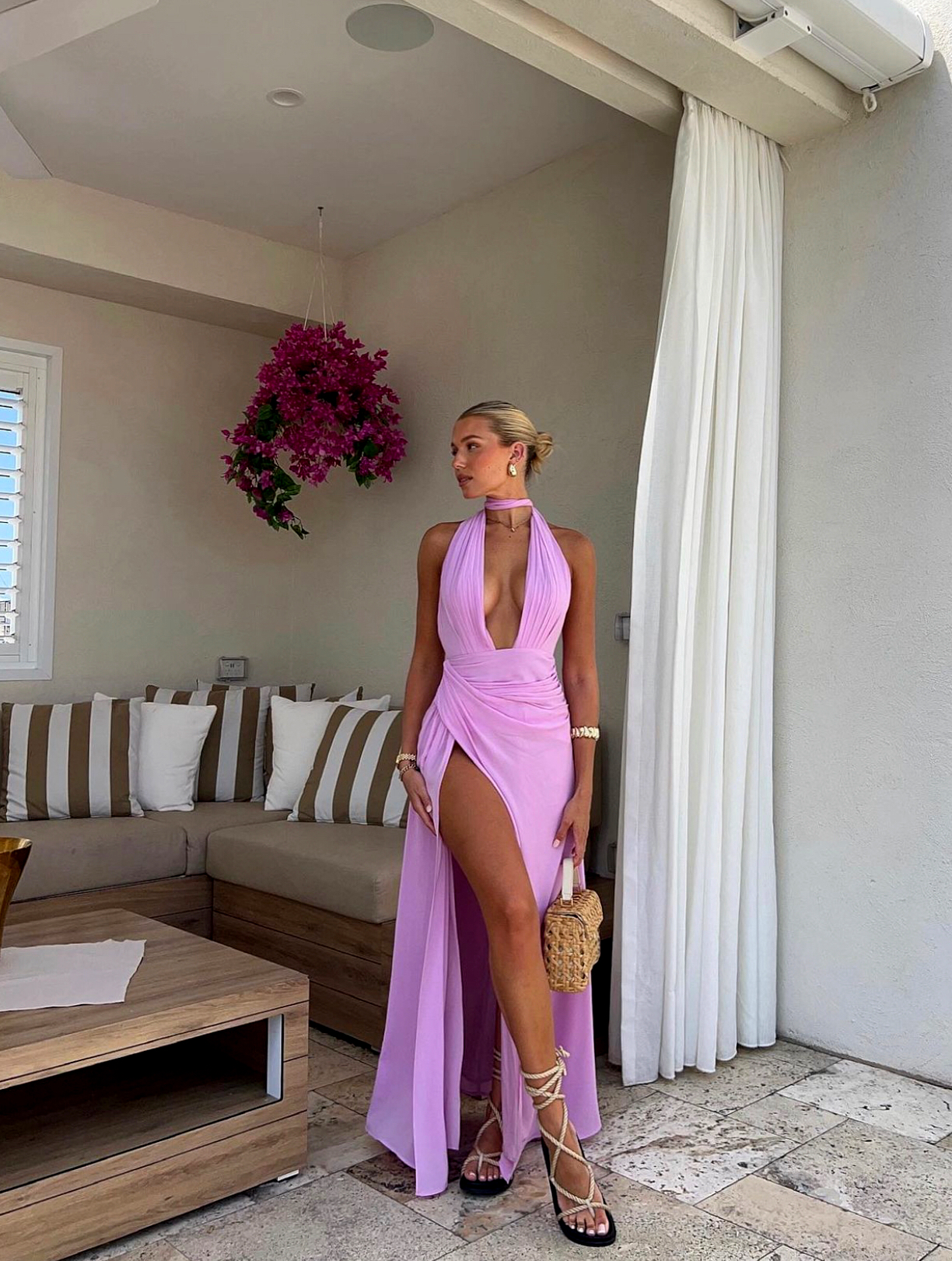 Calia Collection Antonia Maxi Dress Purple Size 6, 8 & 10