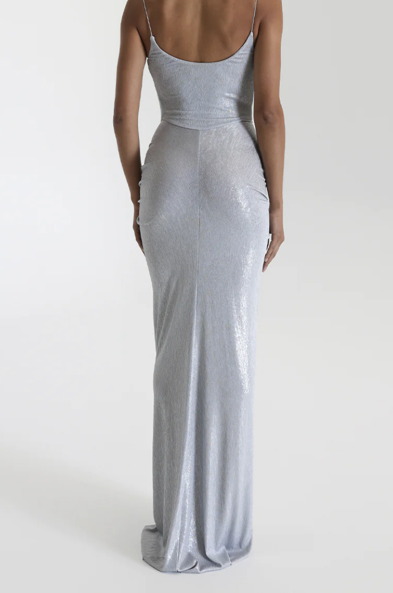 allora long dress Allora Strapless Rib Dress Combo Ash / XS by Project Social T