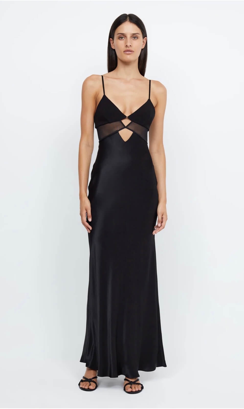 Bec & Bridge Ashton Cut Out Maxi Dress Black Size 8
