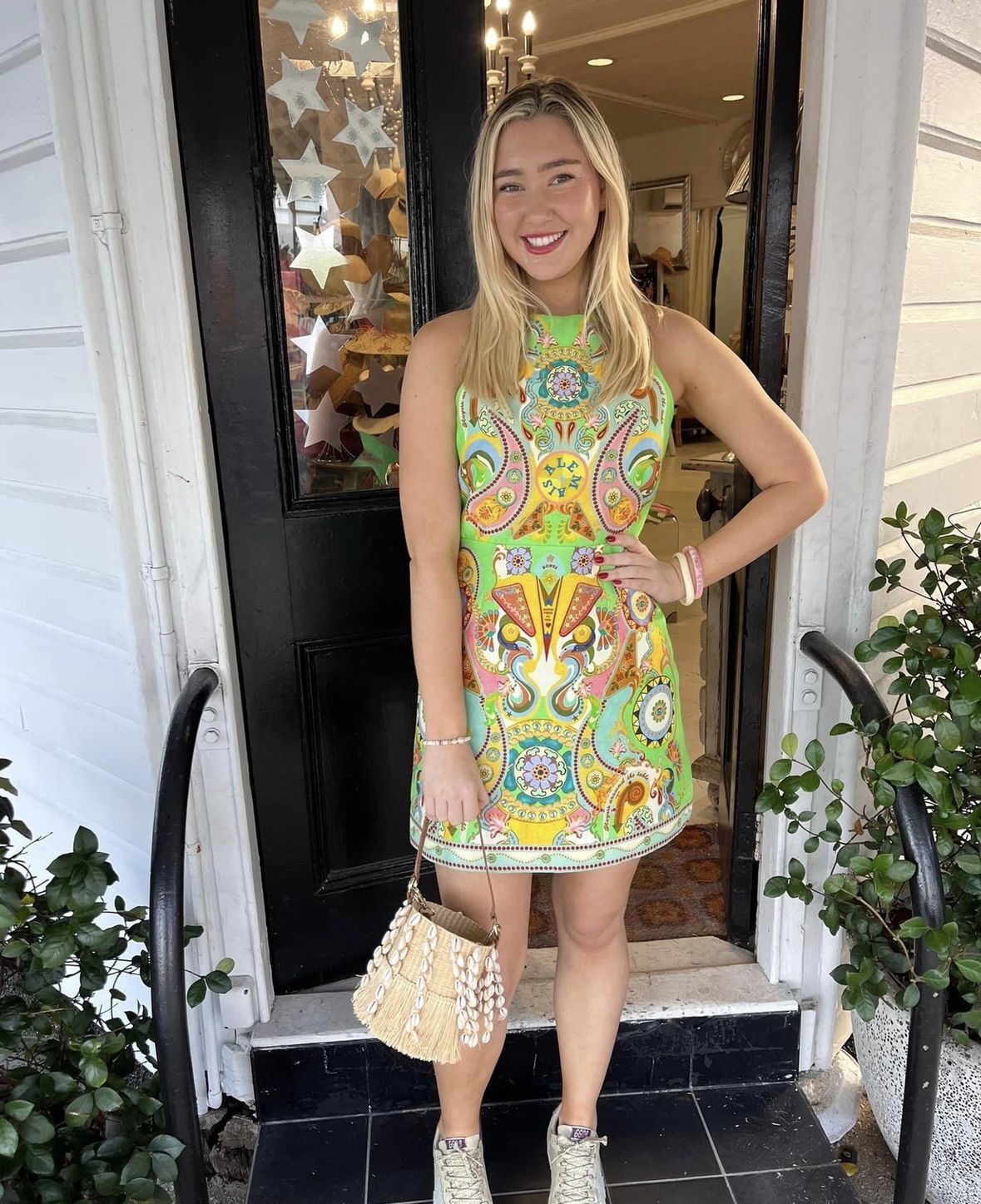 Alemais Pinball Mini Dress Multi Size 8