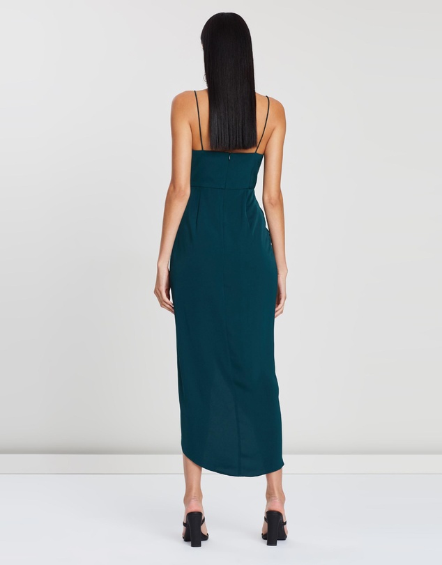 Shona Joy Core Cocktail Dress Seaweed Green Size 6