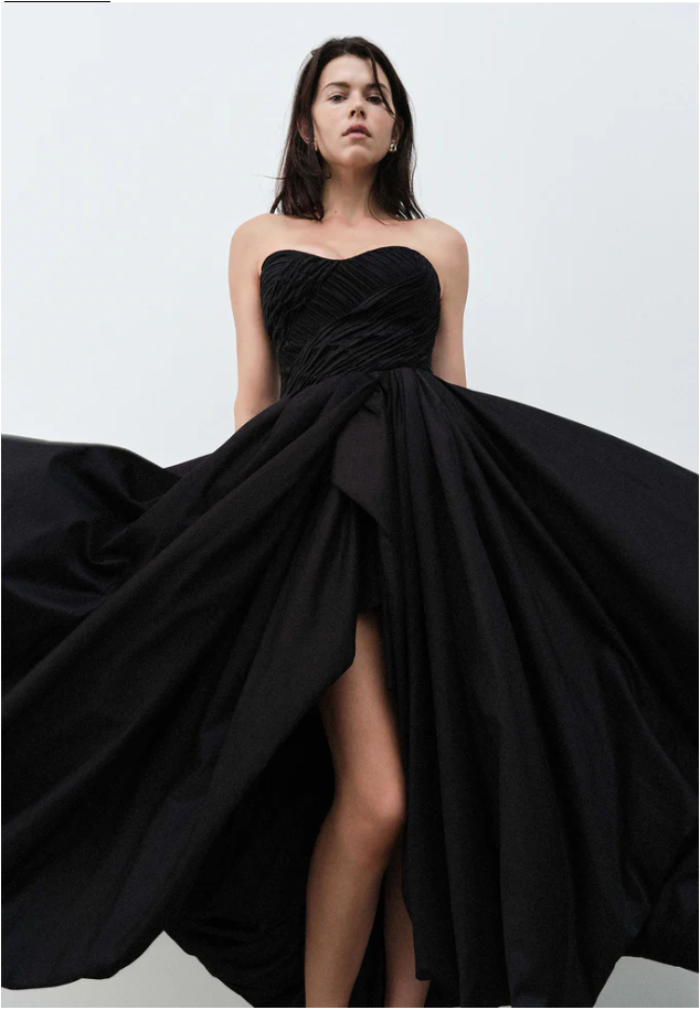 Aje Spatial Bubble Hem Maxi Dress Black Size 10