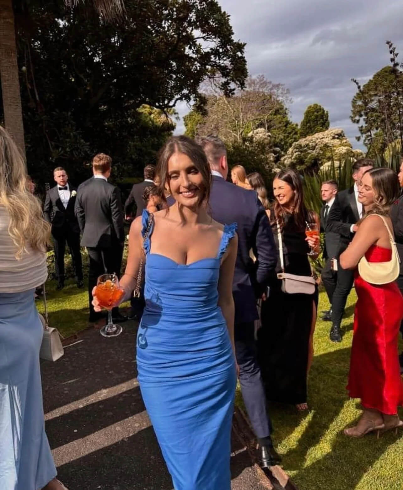 SIR Azul Balconette Gown Cobalt Blue Size 1