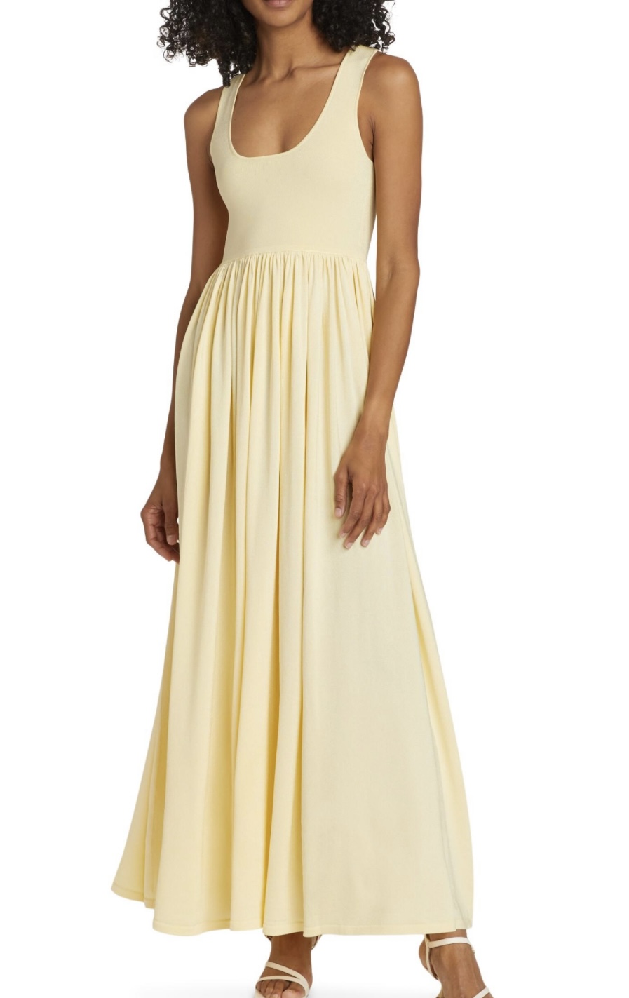 zimmermann harmony metallic tank dress Zimmermann Harmony Metallic Tank Dress Lemon Size 1