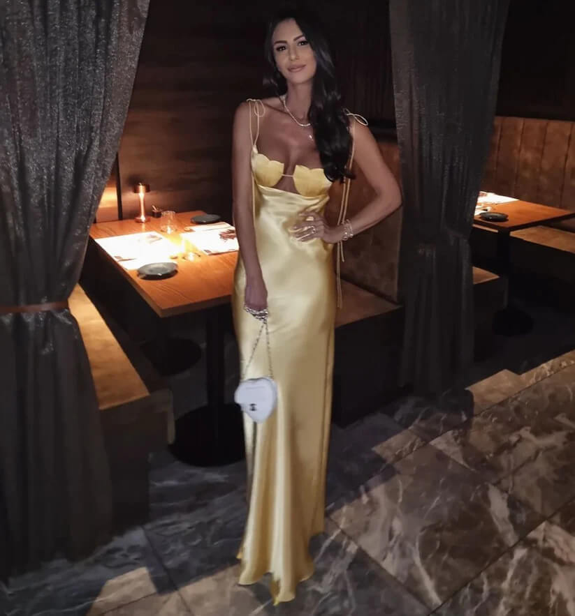 Anna October Tulip Maxi Dress Yellow Size 8