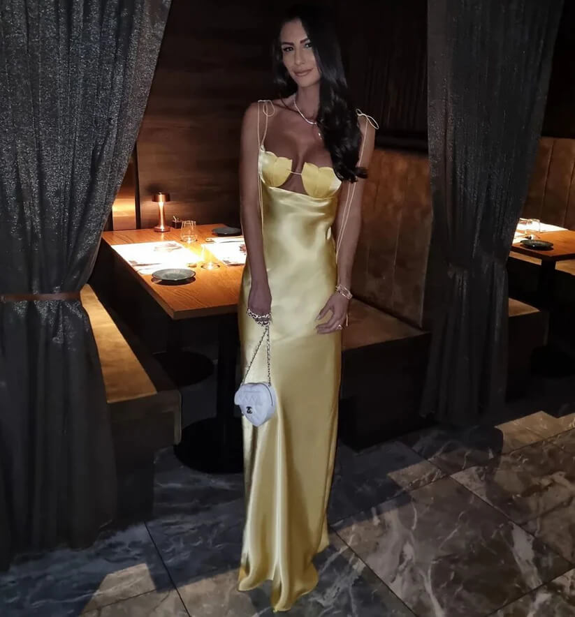 Anna October Tulip Maxi Dress Yellow Size 8