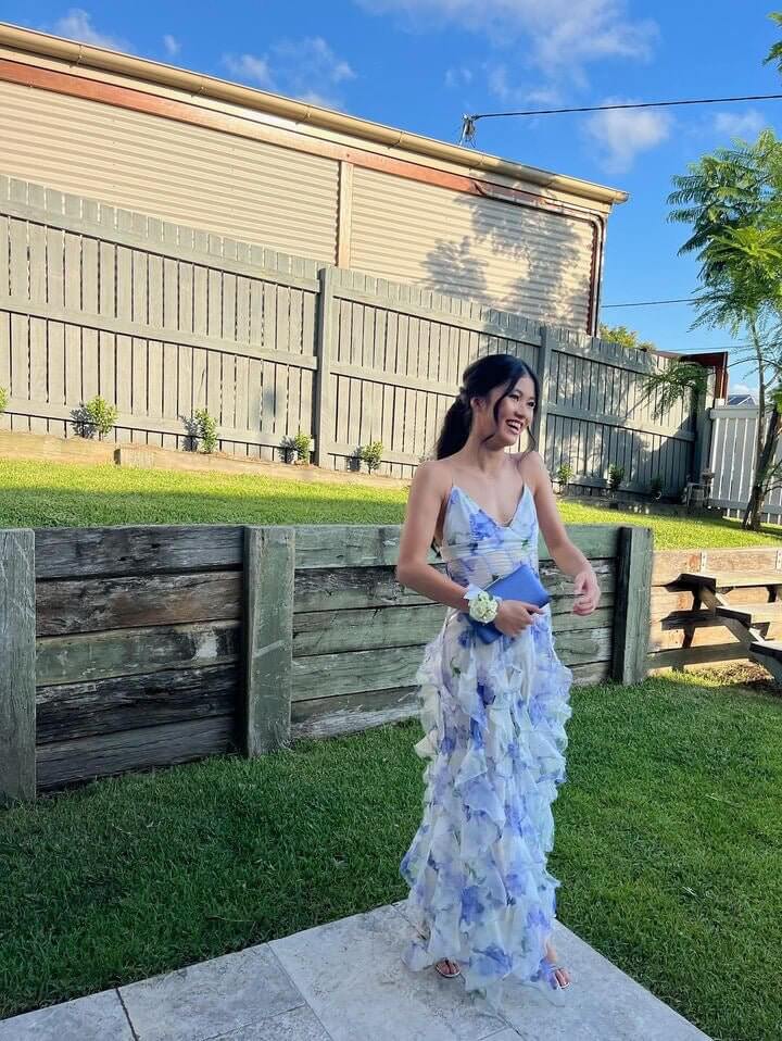 menti iris flower maxi dress Menti Iris Flower Dress Hire  TENN