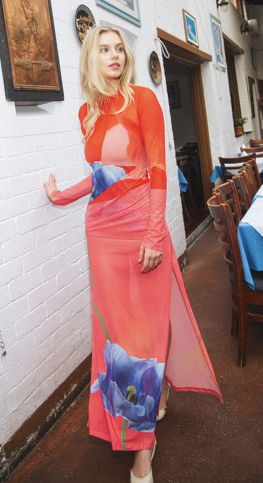 chinese dress ladies Lily Mesh Dress