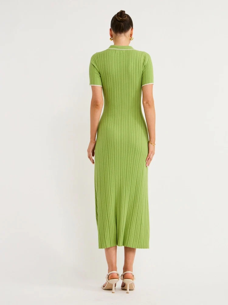 Anna Quan Penelope Dress Matcha Cream Size 8