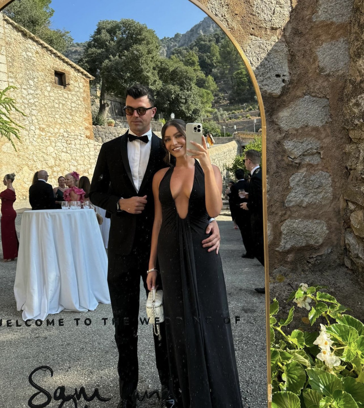 Misha Jennifer Cupro Maxi Dress Black Size XS & S