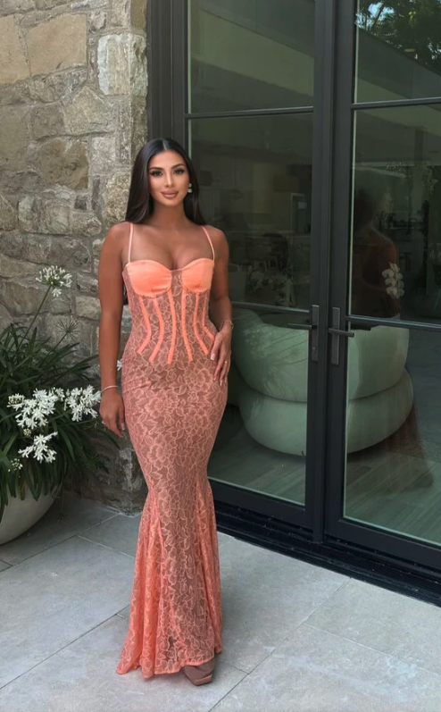 house of cb orange maxi dress House Of CB Cordelia Maxi Dress Orange Size XS