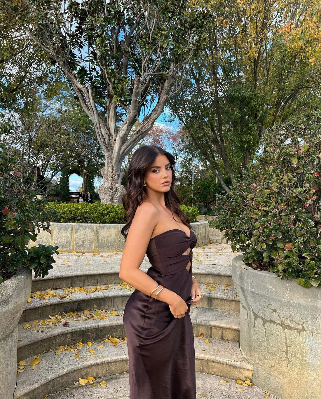 bec and bridge brown dresses Laissa Mesh Maxi Dress – SEROYA