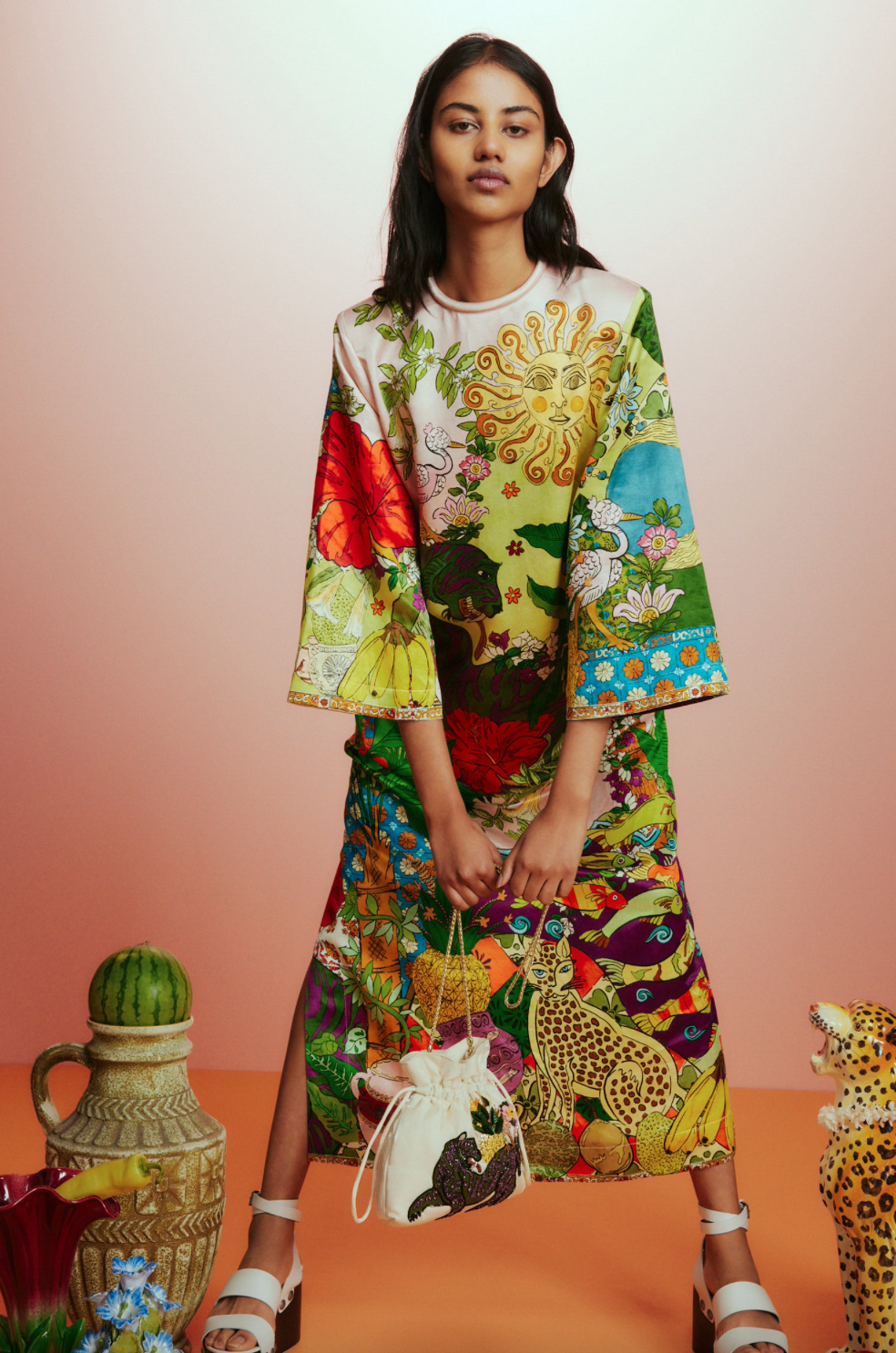 alemais tiger midi dress Alemais - Tiger Shirtdress