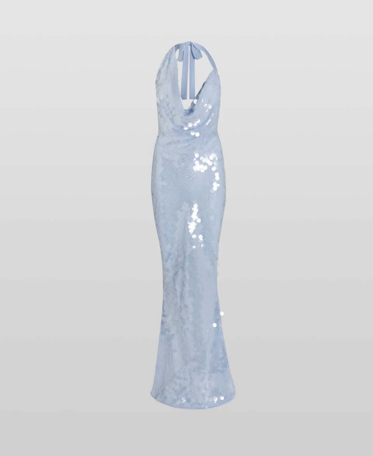 Rat & Boa Anais Sheer Sequin Maxi Dress Blue Size S