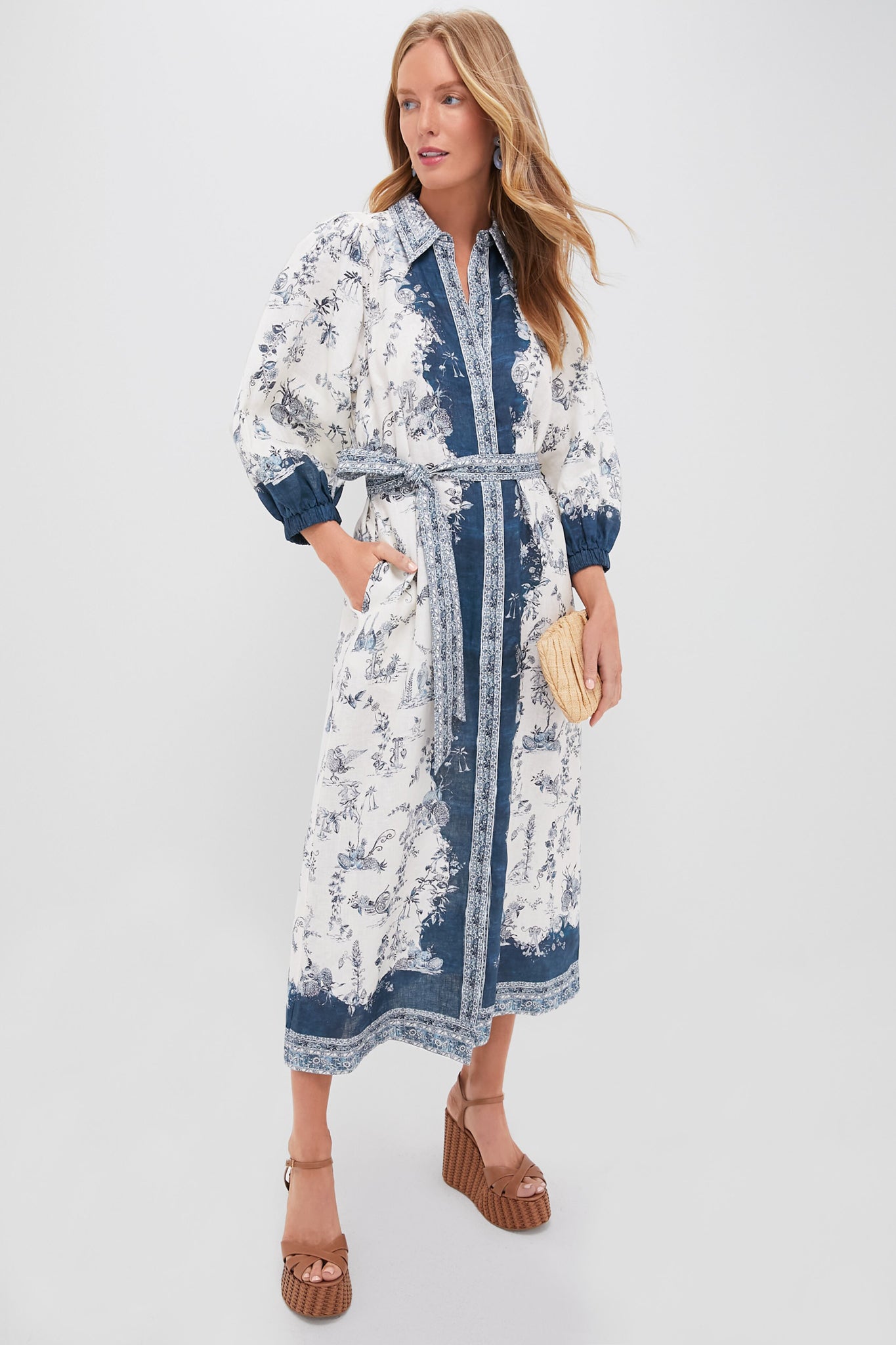 alemais casa shirt dress Casa Midi Shirt Dress