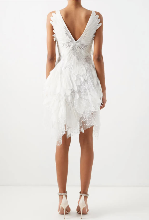zimmermann rhythmic asymmetric dress Zimmermann Rhythmic Asymmetric Mini Dress (For Hire)  EKOLUV