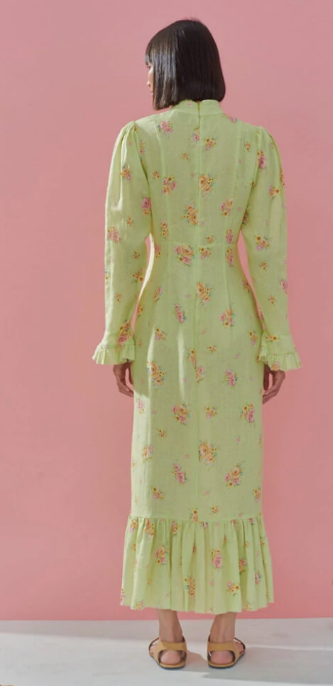 slim fit dress slacks Alemais Dixie Shirt Dress in Cirtus main image 0