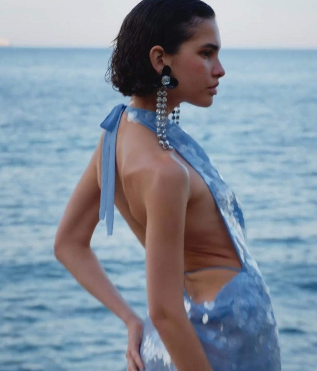 rat and boa sequin dress blue Rat & Boa Anais Dress by Rat & Boa
