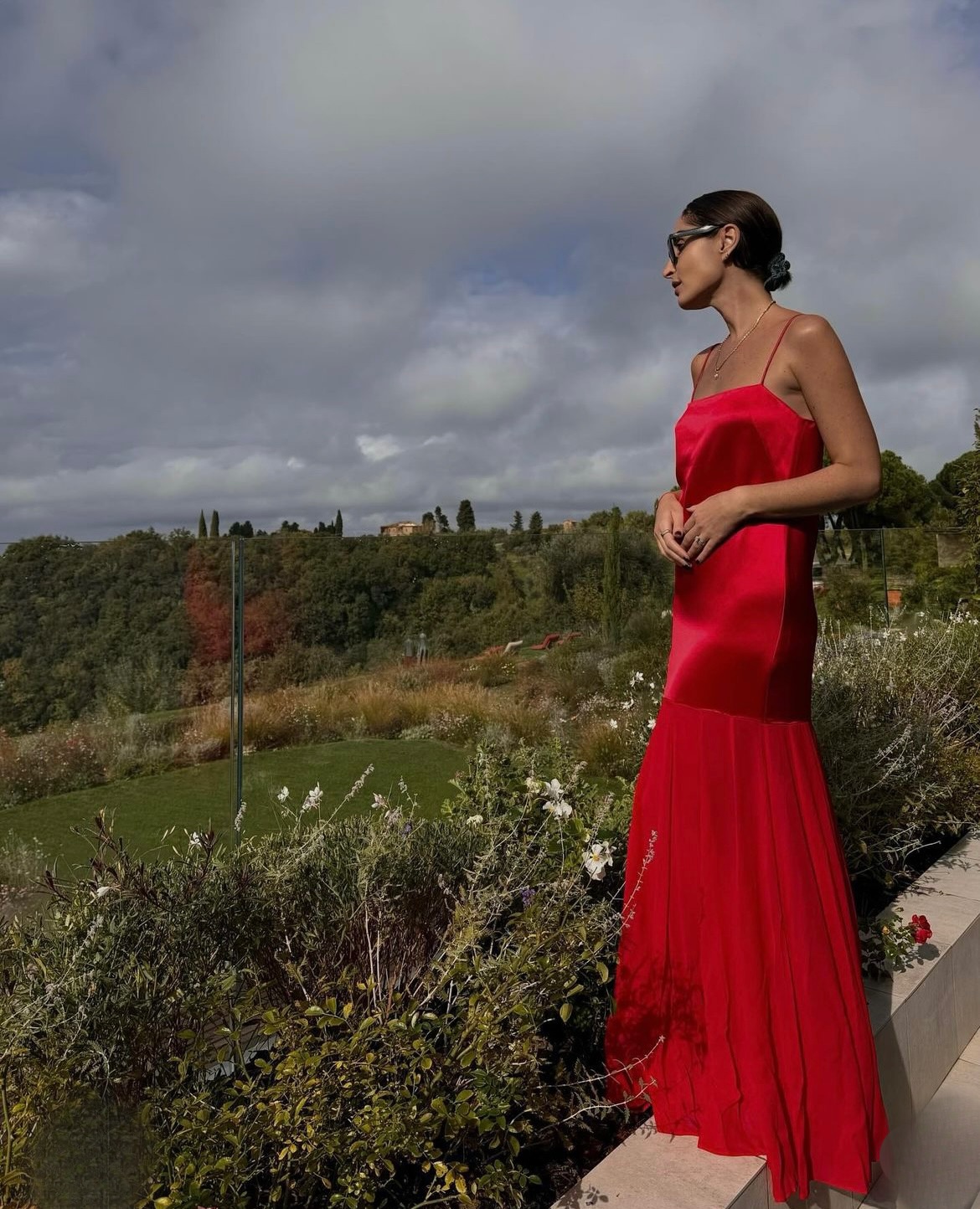 Shona Joy Moraya Dropped Waist Maxi Dress Chilli Size 6 & 8