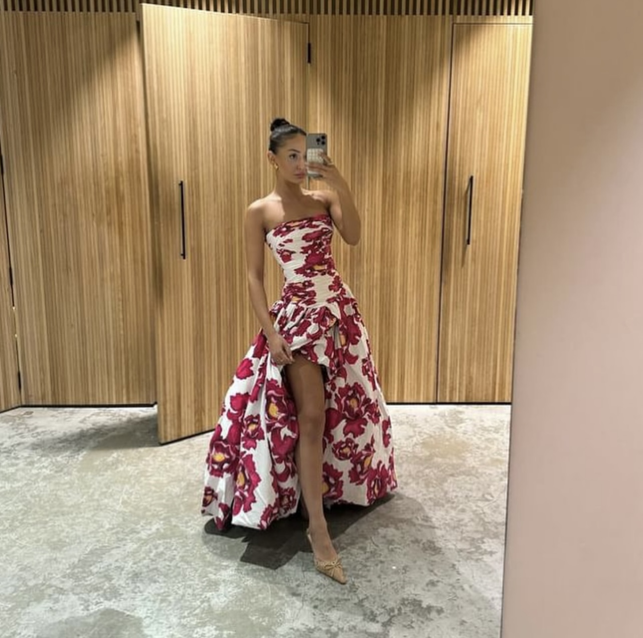 Aje Behold Maxi Dress Pink Size 8