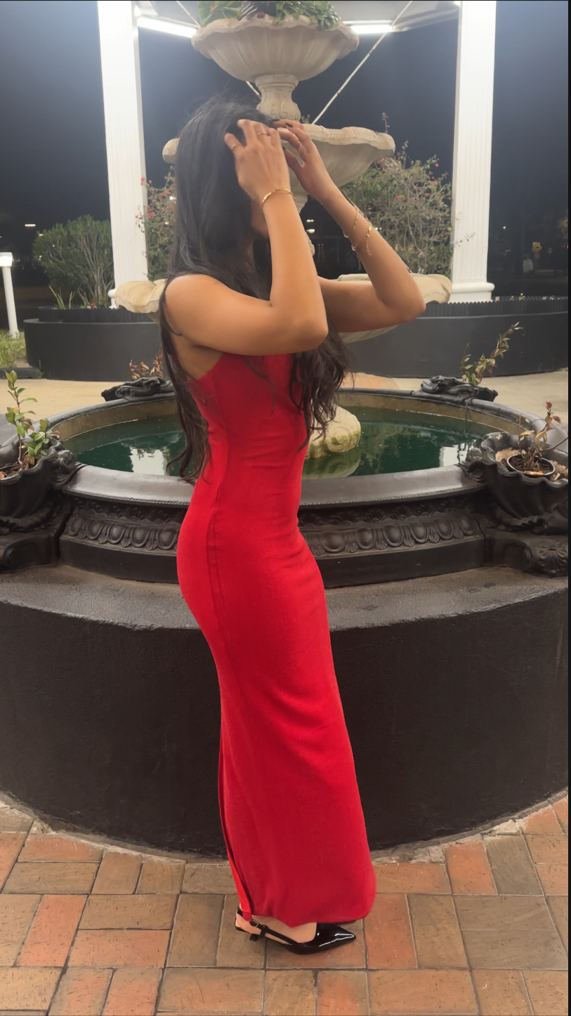 Luvalot Body-Con Sparkle Dress Red Size 6