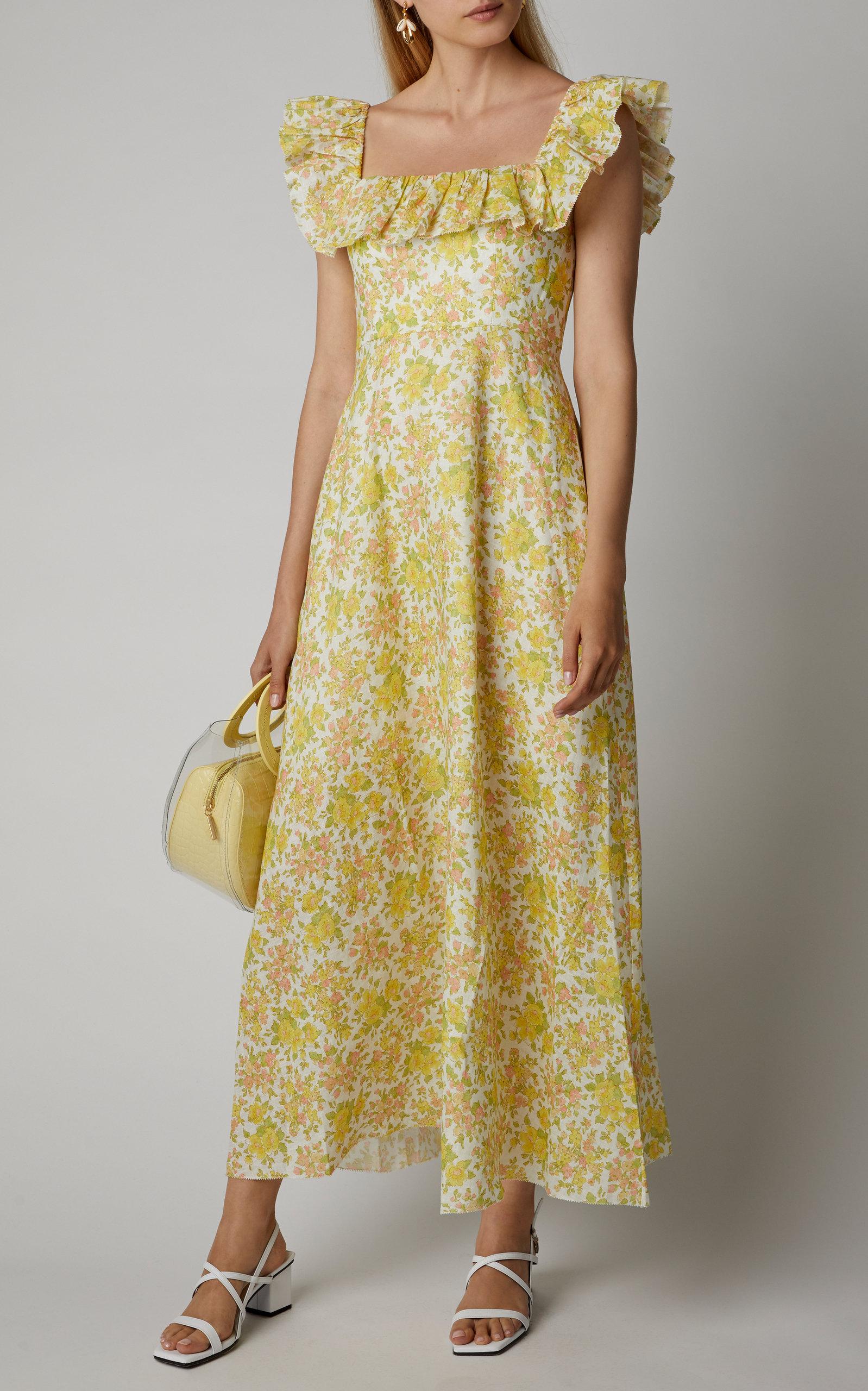 Zimmermann Goldie Ruffle Dress Size 2
