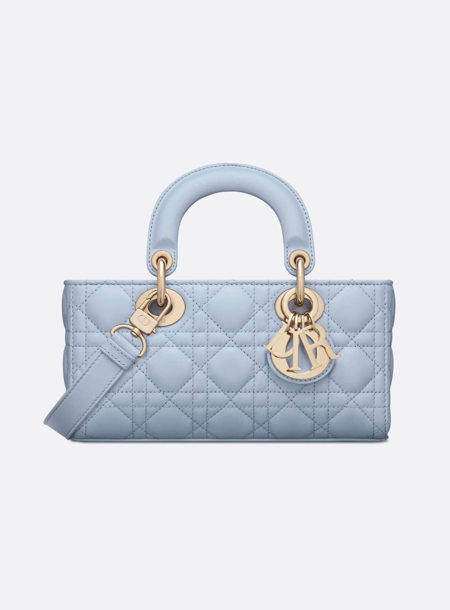Christian Dior Small Lady D-Joy Bag Pale Blue Cannage Lambskin