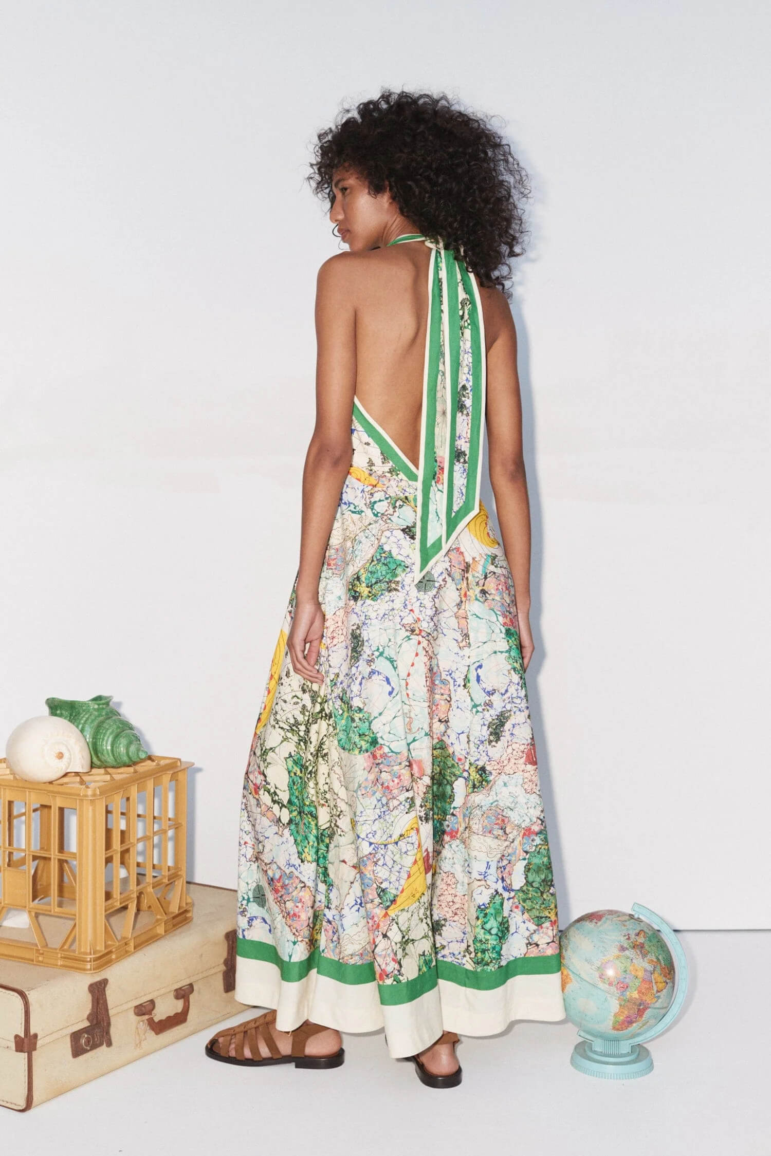 alemais odyssey halter dress Alemais Odyssey Halter Dress Print Size 8